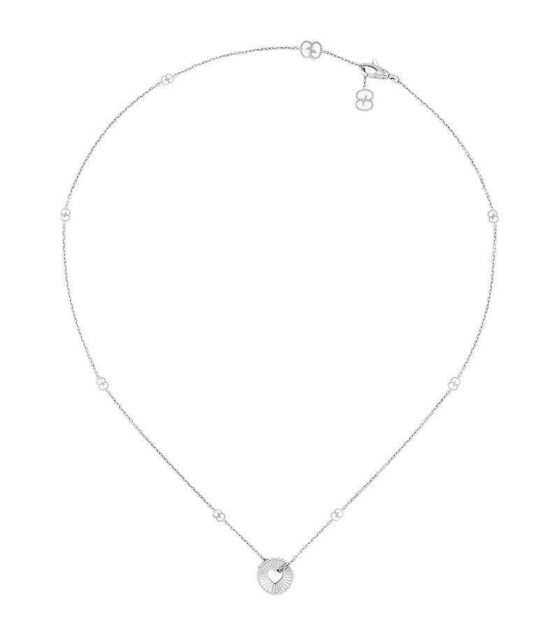 Gucci Gucci White Gold Icon Necklace