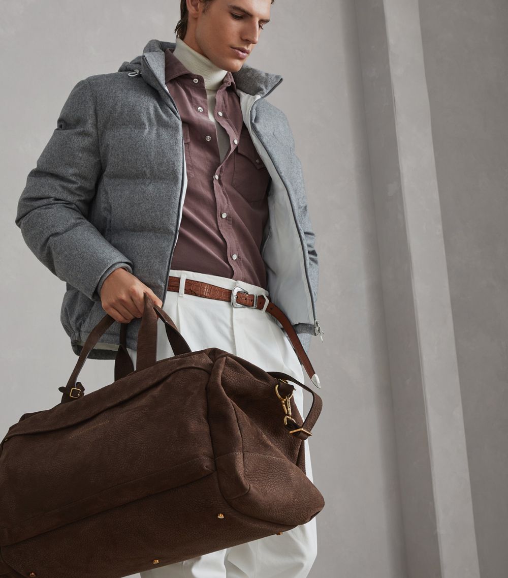 Brunello Cucinelli Brunello Cucinelli Nubuck Leather Holdall