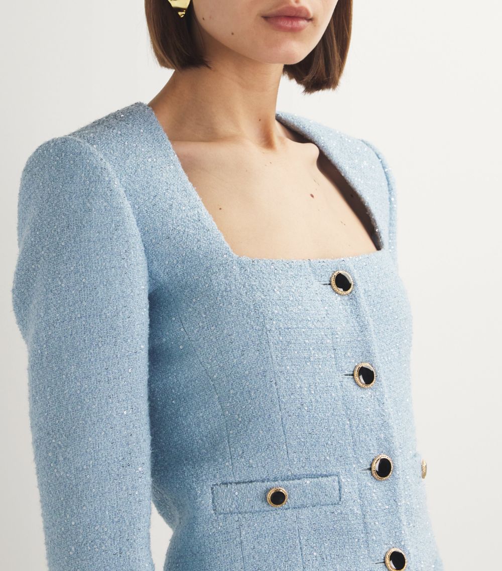 Alessandra Rich Alessandra Rich Tweed Sequin-Embellished Jacket