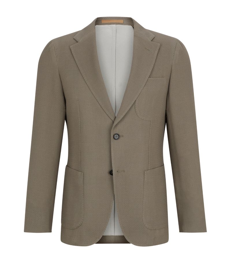 BOSS Boss Virgin Wool-Cotton Slim Blazer