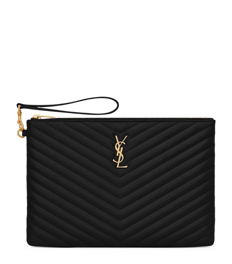 Saint Laurent Saint Laurent Monogram Saint Laurent Matelassé Tablet Pouch