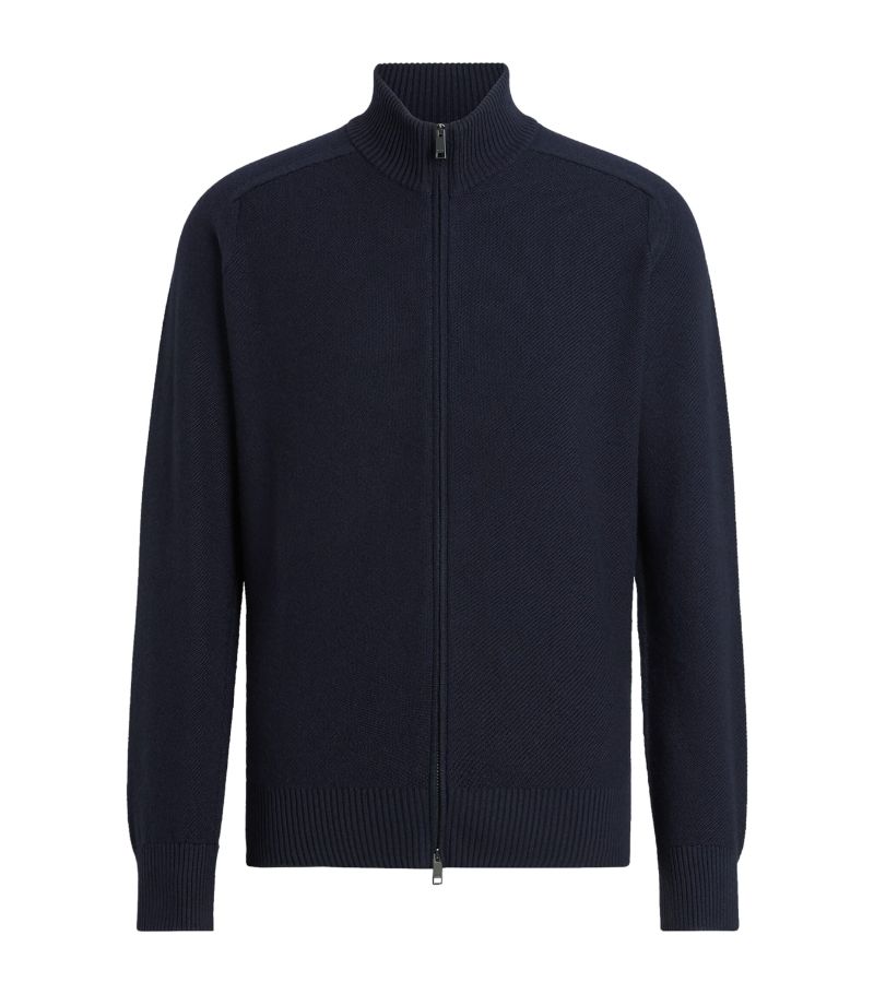 zegna Zegna Cashseta Zip-Up Cardigan