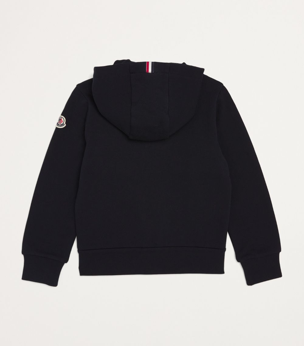 Moncler Enfant Moncler Enfant Cotton Zip-Up Logo Hoodie (4-6 Years)