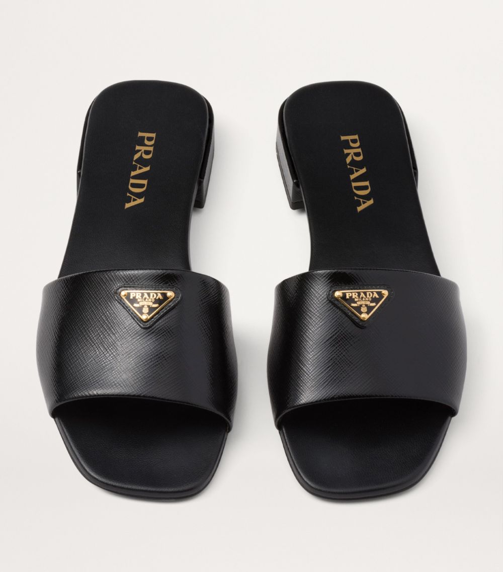 Prada Prada Saffiano Leather Slides 10