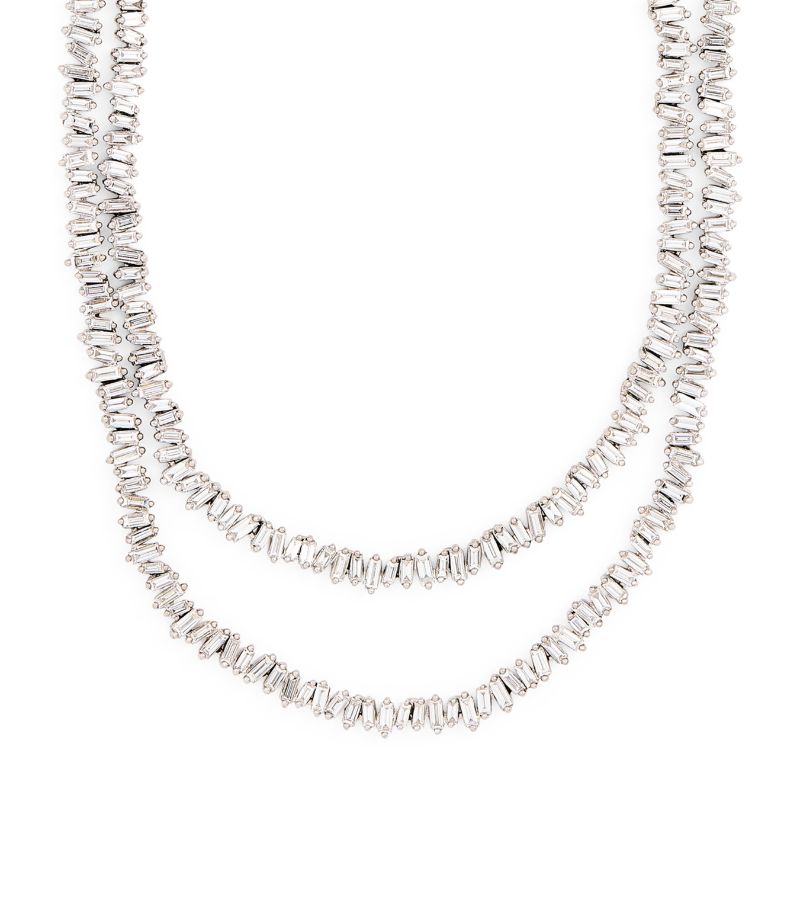 Suzanne Kalan Suzanne Kalan White Gold And Diamond Classic Tennis Necklace