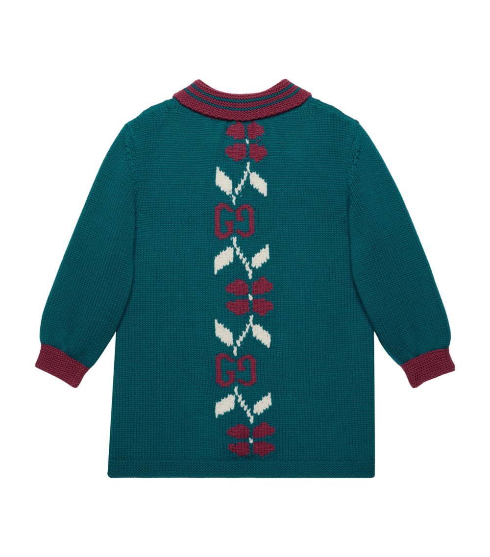 Gucci Gucci Kids Wool Embroidered Cardigan