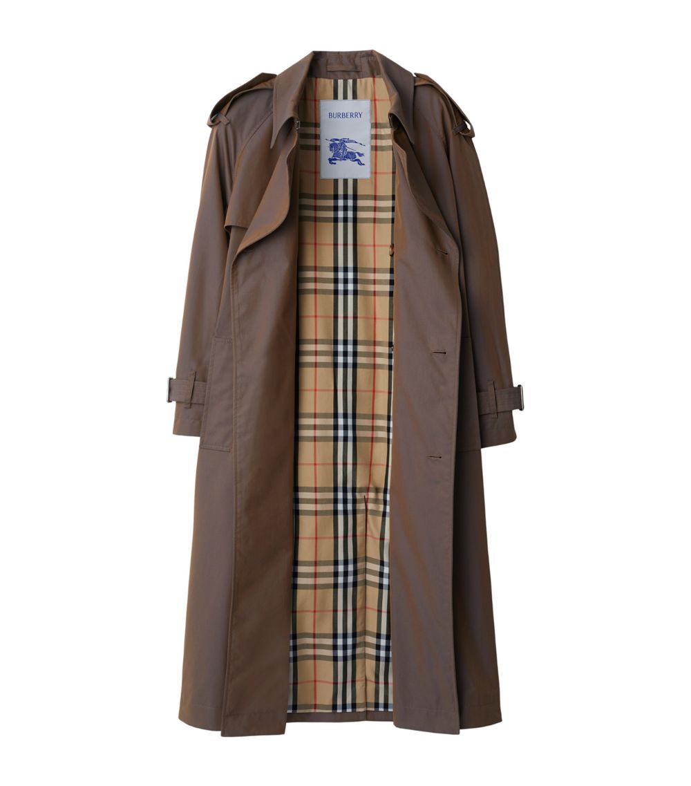 Burberry Burberry Gabardine Long Trench Coat