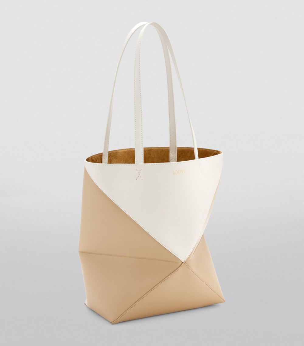 Loewe Loewe Medium Leather Puzzle Fold Tote Bag