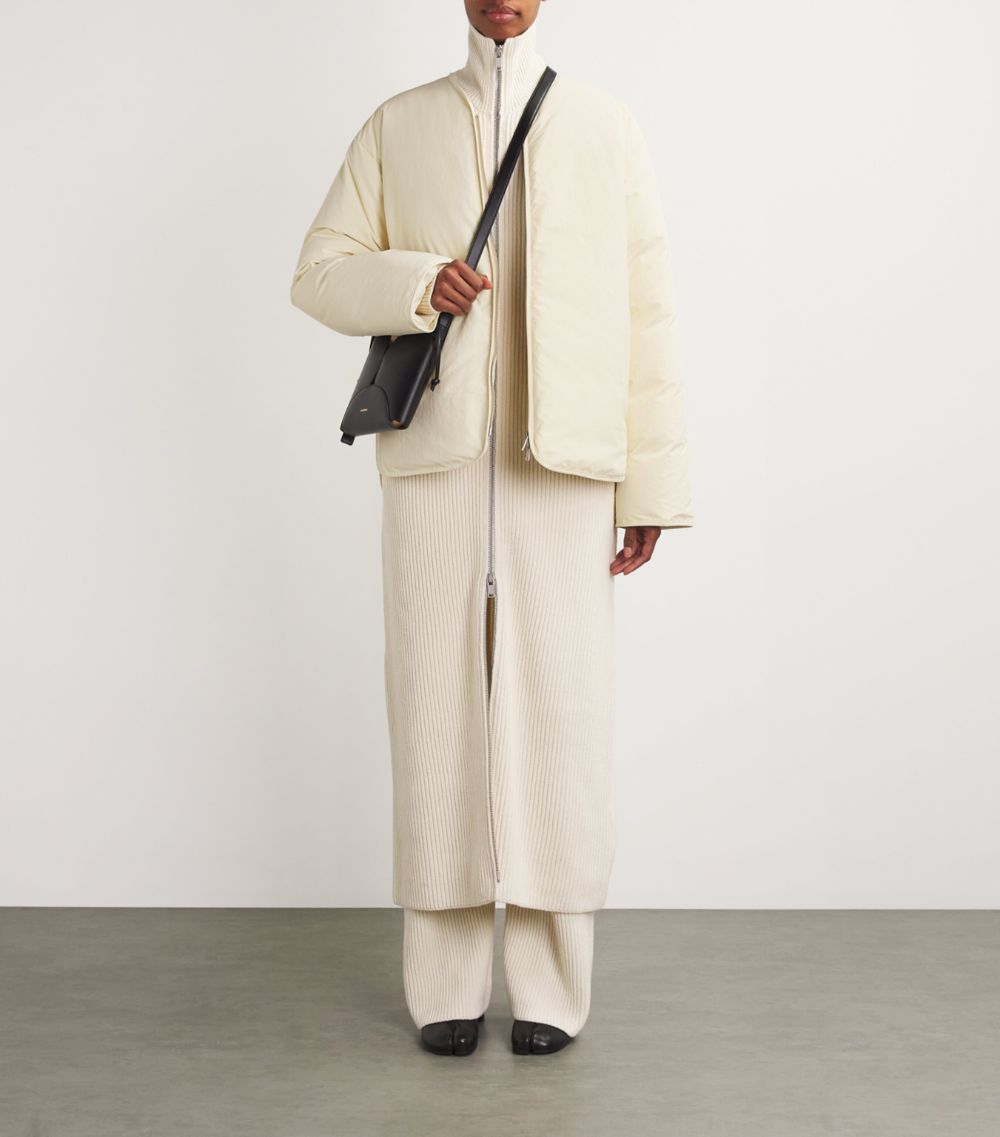 Jil Sander Jil Sander Down Collarless Padded Jacket