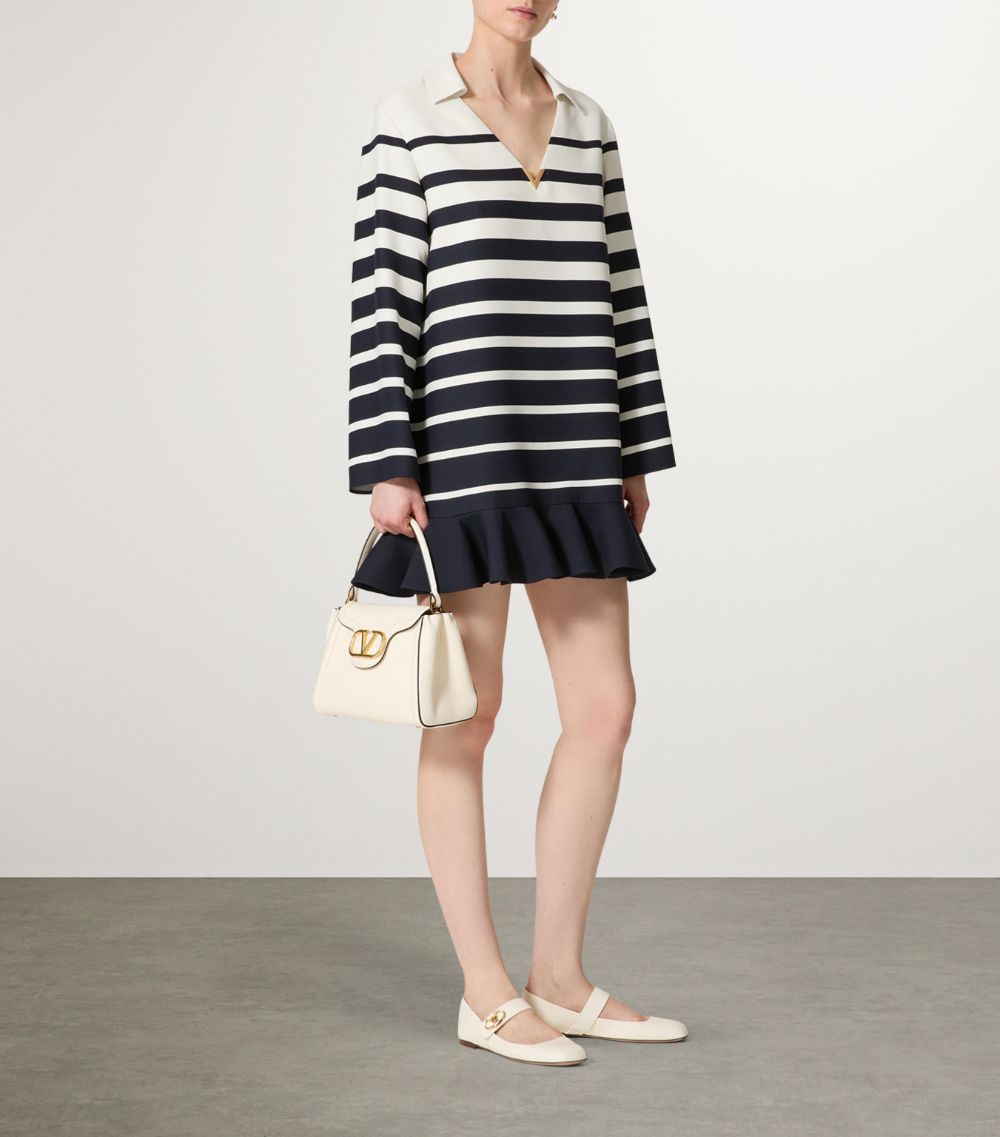 VALENTINO GARAVANI Valentino Garavani Striped Long-Sleeve Dress