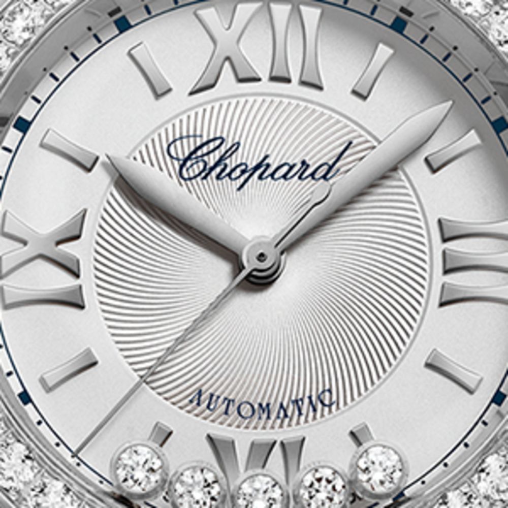 Chopard Chopard Stainless Steel And Diamond Happy Sport Watch 30Mm
