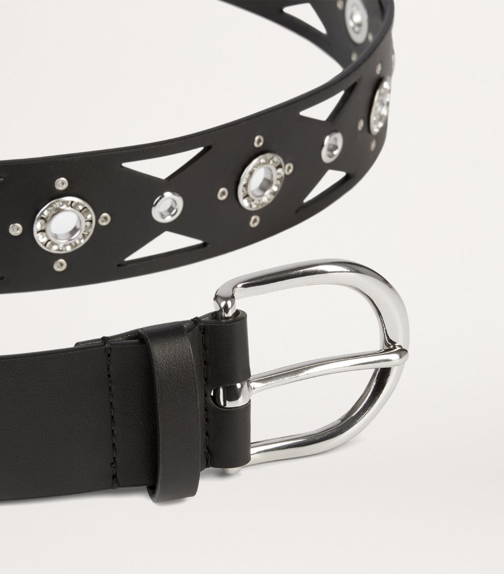 The Kooples The Kooples Leather Studded Belt