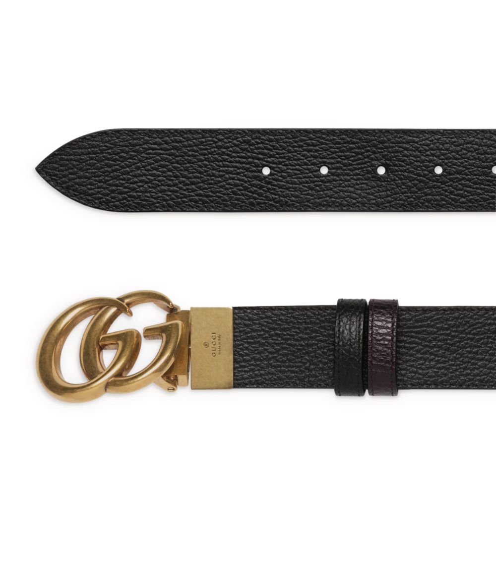 Gucci Gucci Leather Reversible Marmont Belt