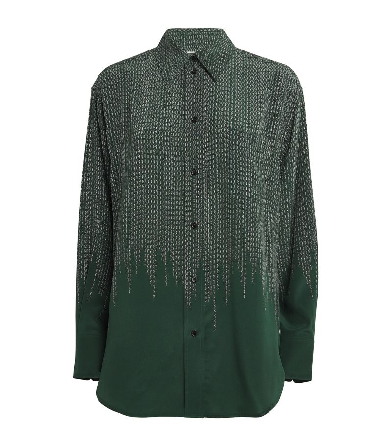 Victoria Beckham Victoria Beckham Silk Chain Print Pyjama Shirt