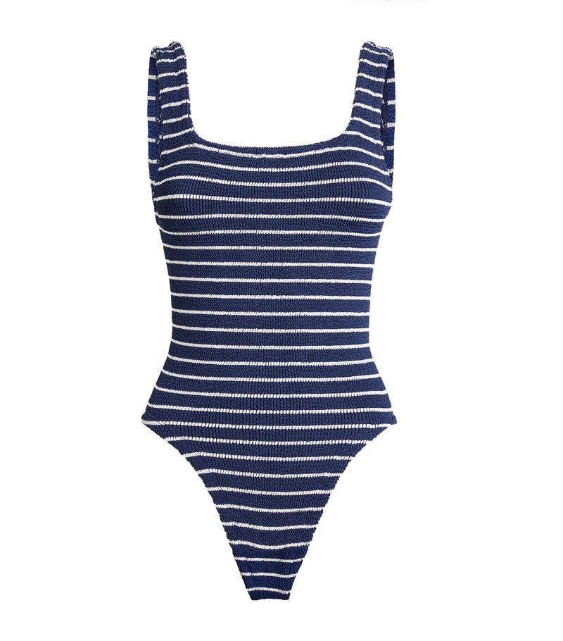 Hunza G Hunza G Striped Square-Neck Swimsuit