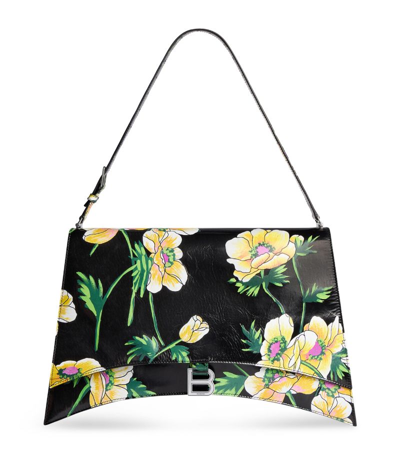 Balenciaga Balenciaga L Floral Print HourglassTop-Handle Bag