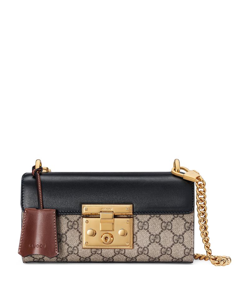 Gucci Gucci Mini Gg Supreme Padlock Shoulder Bag