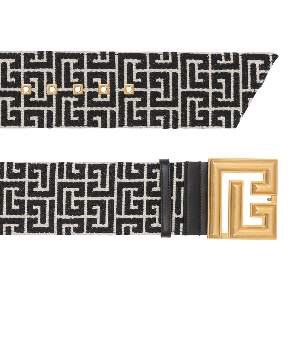 Balmain Balmain Monogram Jacquard Belt