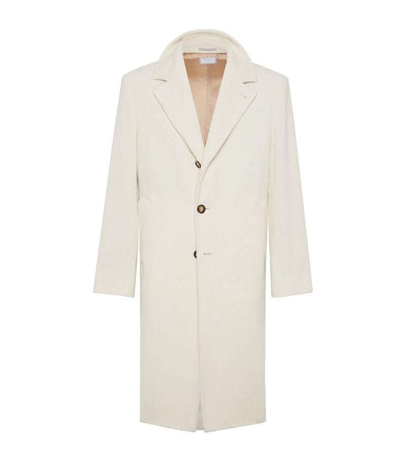 Brunello Cucinelli Brunello Cucinelli Cashmere Corduroy Overcoat