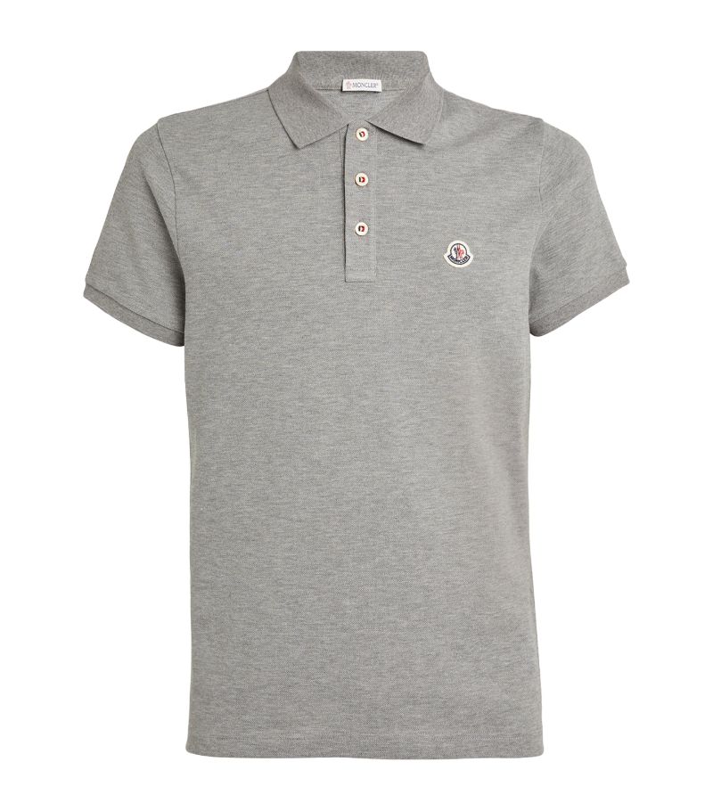 Moncler Moncler Piqué Logo-Patch Polo Shirt