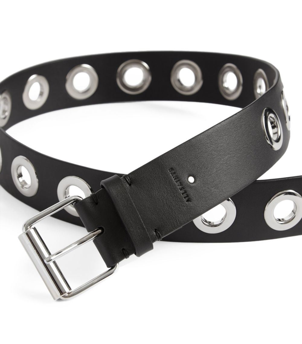 Allsaints AllSaints Leather Dani Eyelet Belt