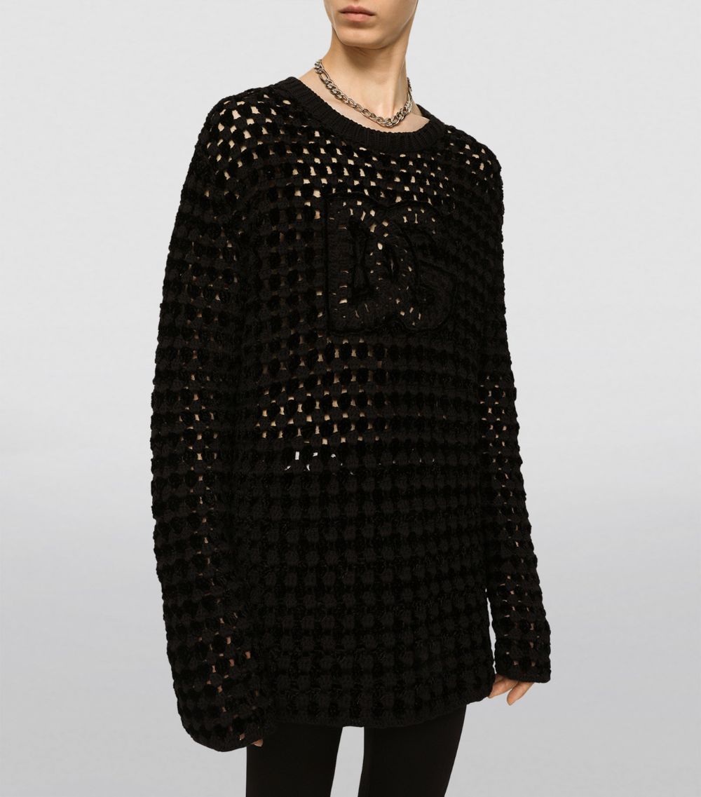 Dolce & Gabbana Dolce & Gabbana Mesh Knit Sweater