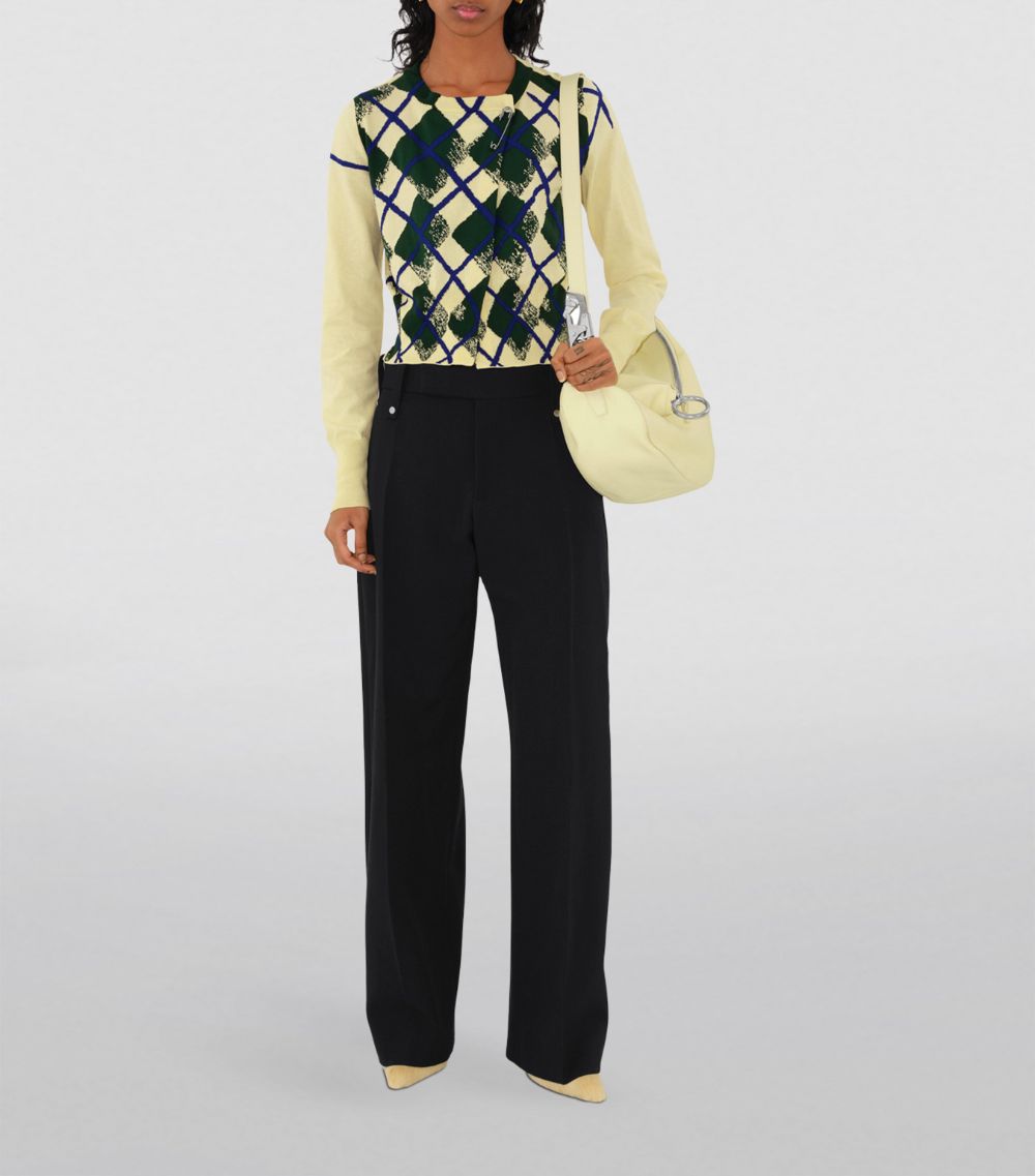 Burberry Burberry Cotton Argyle Cardigan