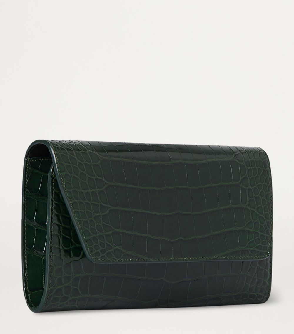 The Row The Row Evening Alligator Clutch Bag