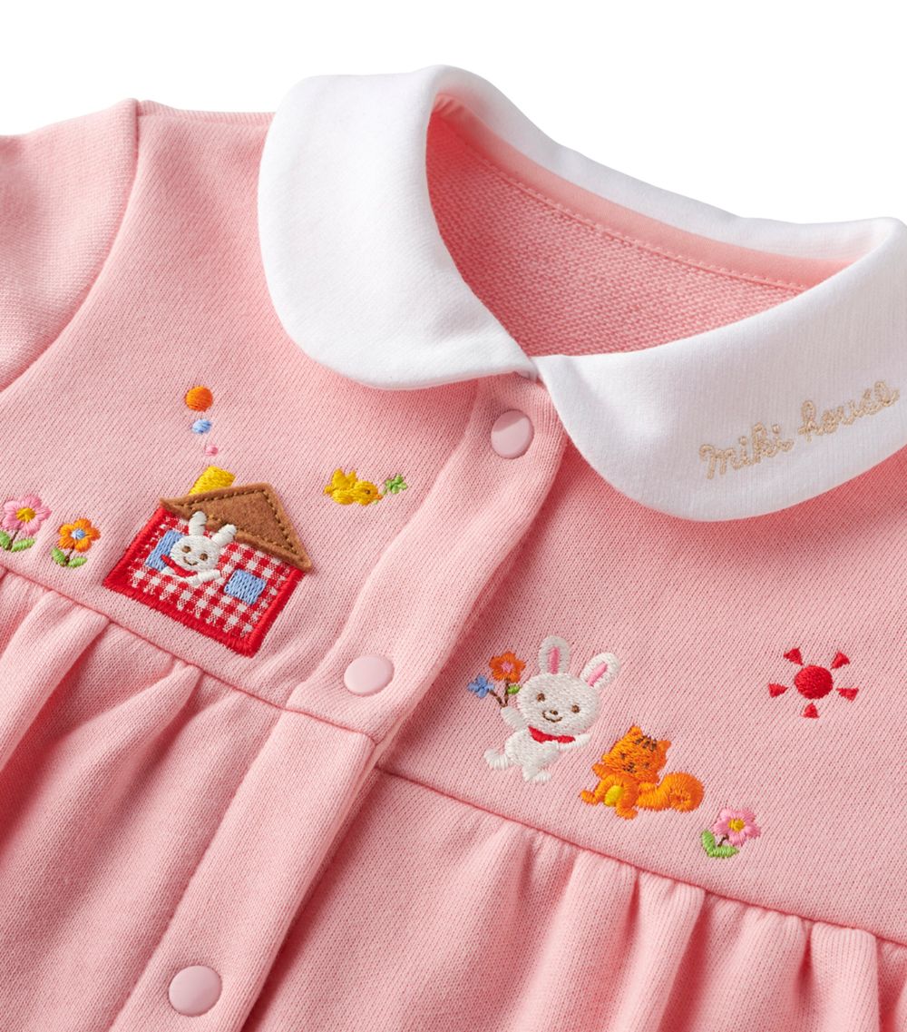 Miki House Miki House Cotton Embroidered Playsuit (6-12 Months)