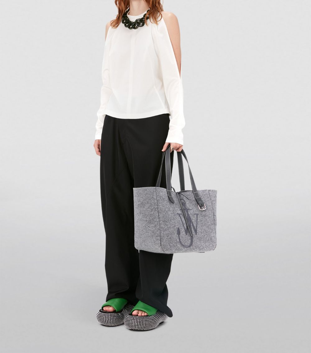 Jw Anderson Jw Anderson Embroidered Belt Tote Bag