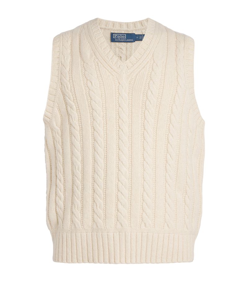 Polo Ralph Lauren Polo Ralph Lauren Cotton Cable-Knit Sweater Vest