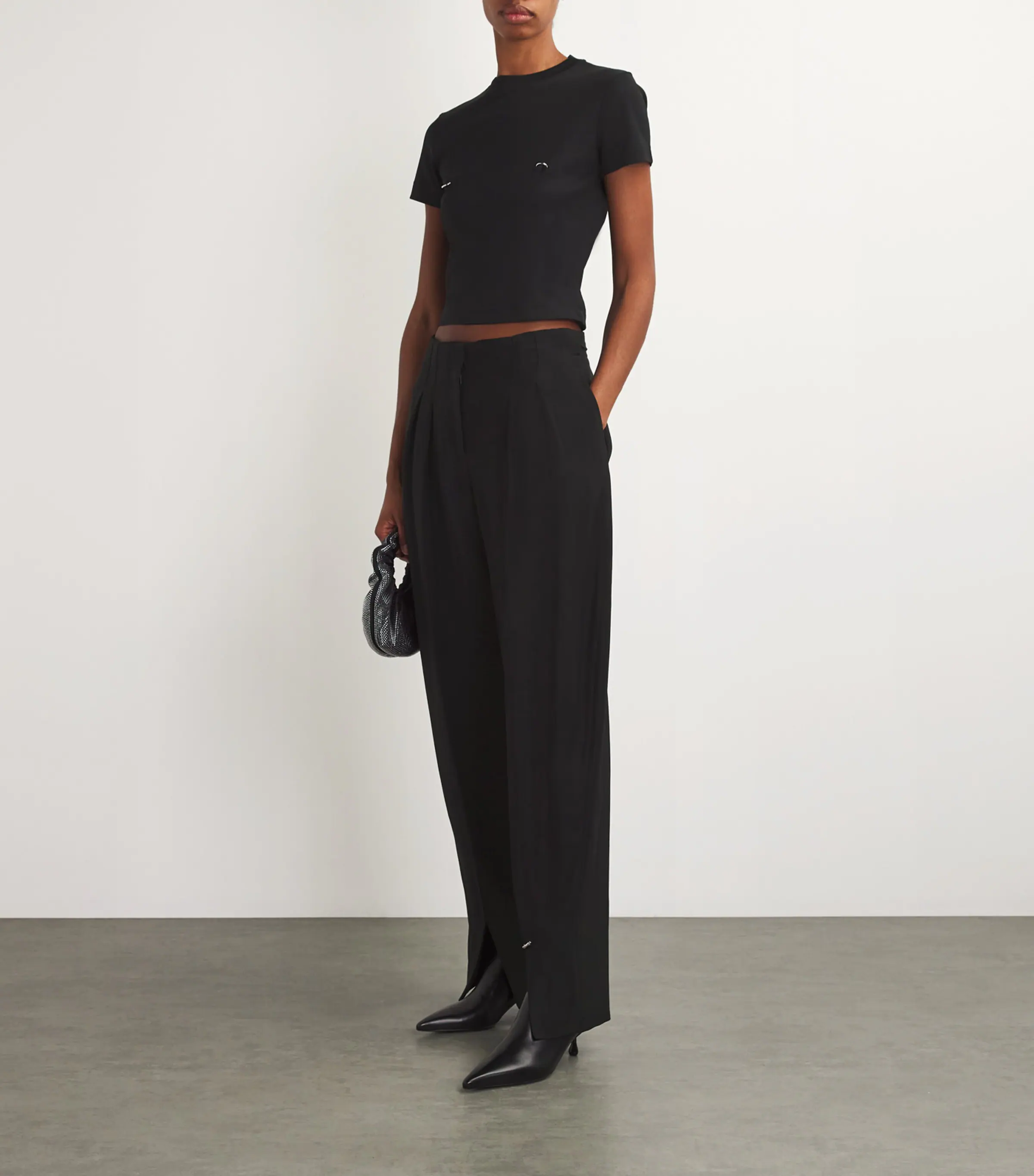 Mugler Mugler Pierced Wide-Leg Trousers