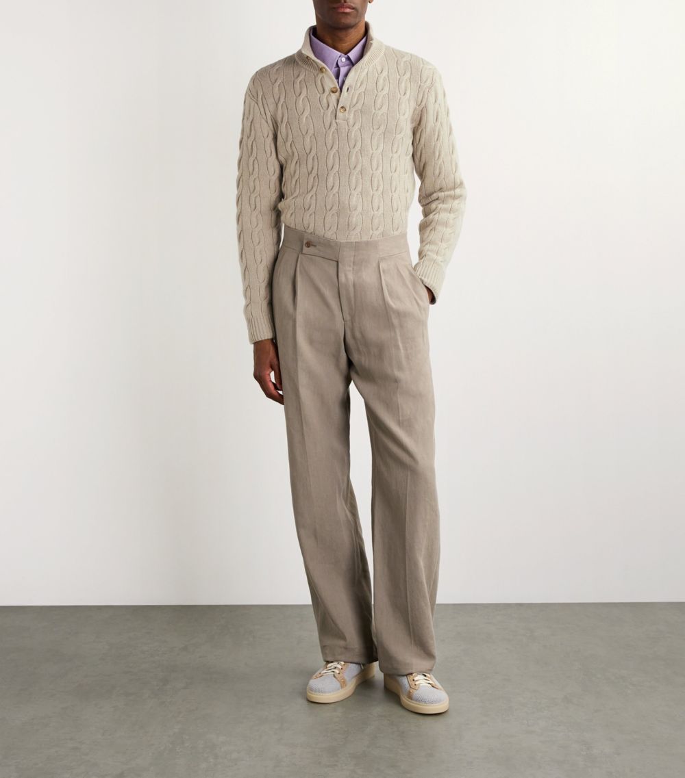 Ralph Lauren Purple Label Ralph Lauren Purple Label Cashmere Cable-Knit Sweater