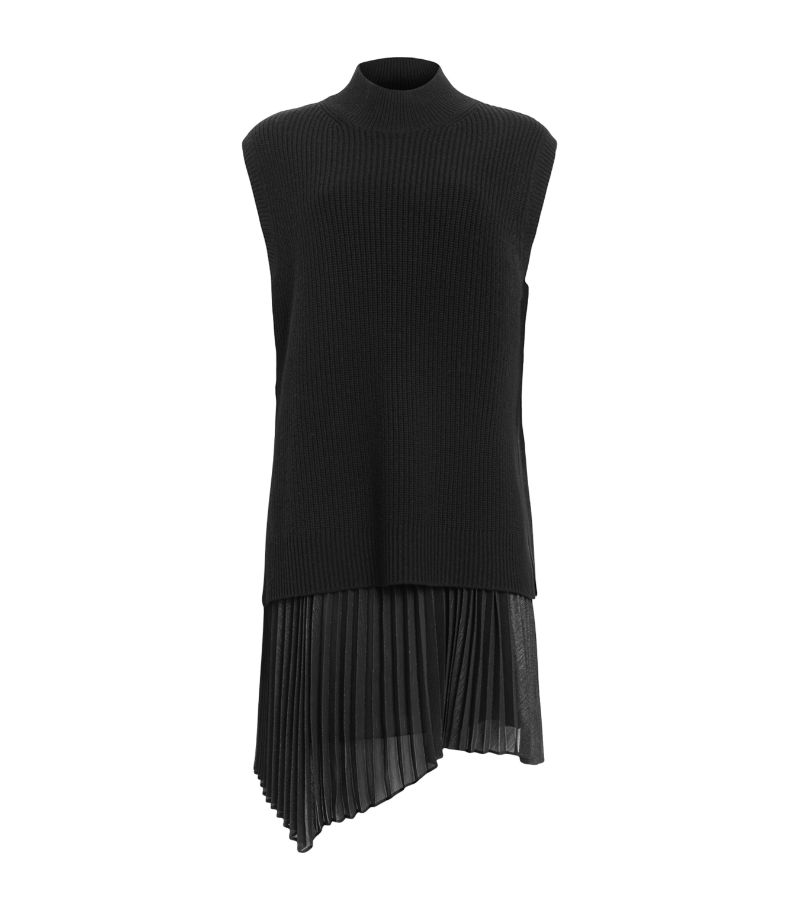 Allsaints AllSaints Pleated Eve Mini Dress