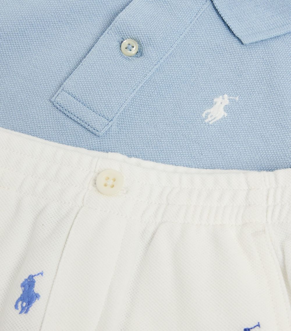 Ralph Lauren Kids Ralph Lauren Kids Polo Shirt And Shorts Set (3-24 Months)