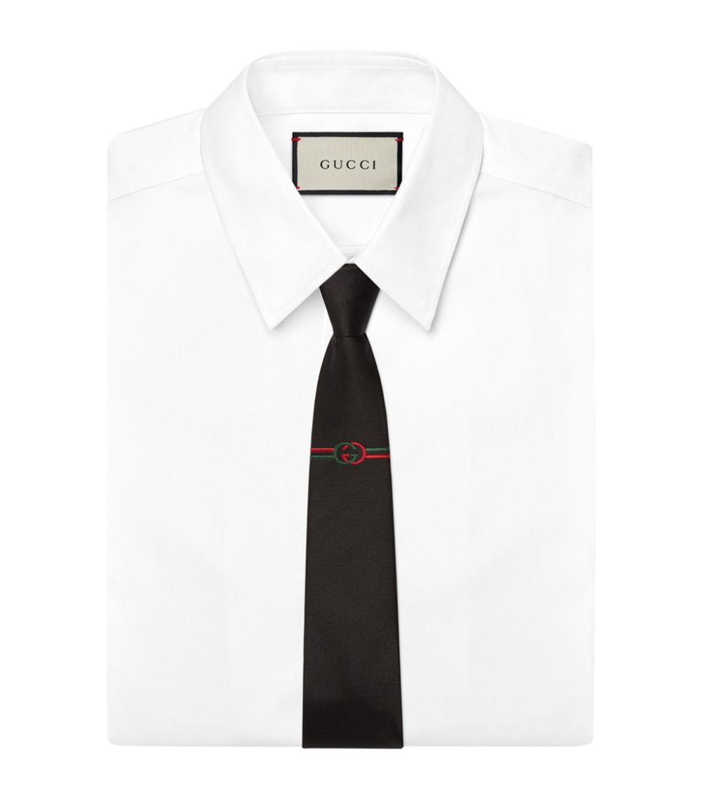 Gucci Gucci Silk Interlocking G Tie