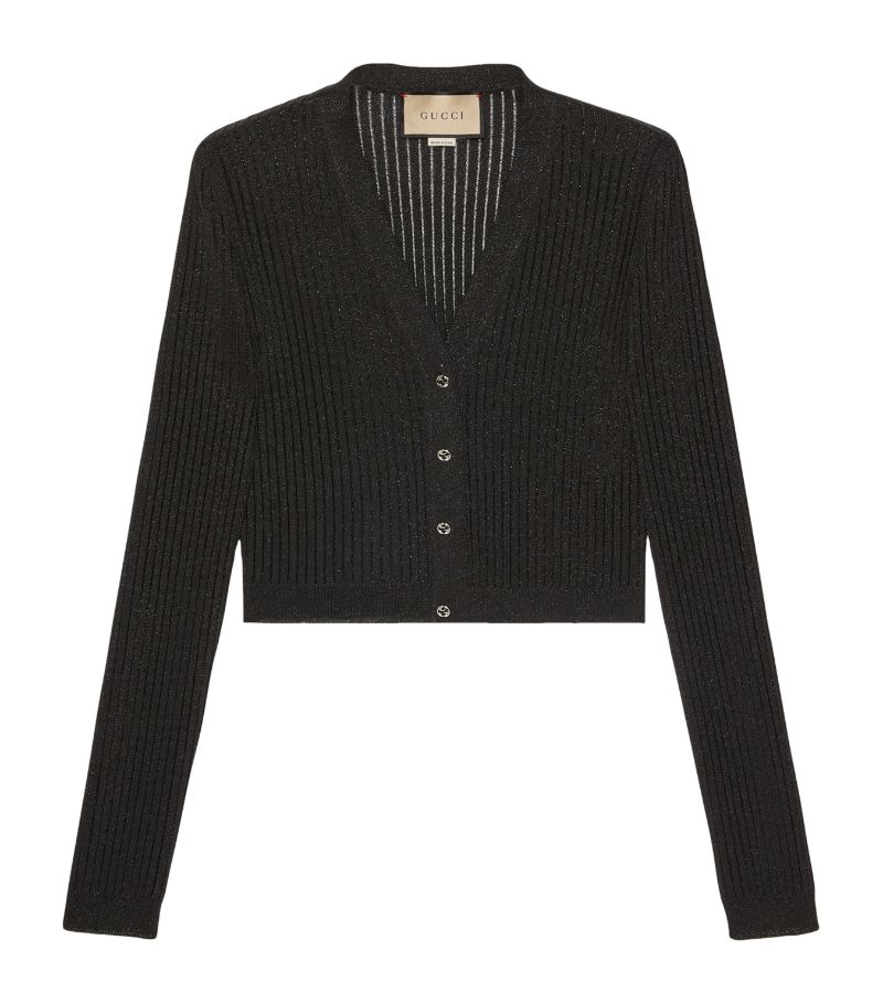 Gucci Gucci V-Neck Cropped Cardigan