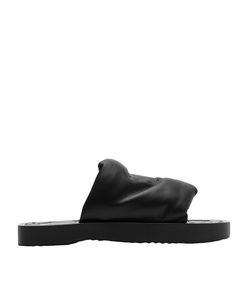 Burberry Burberry Leather Ekd Slides