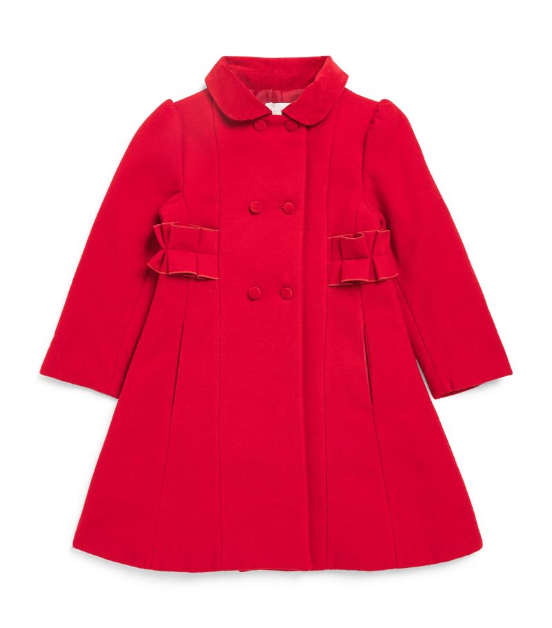 Patachou Patachou Velvet-Trim Pea Coat (3-12 Years)