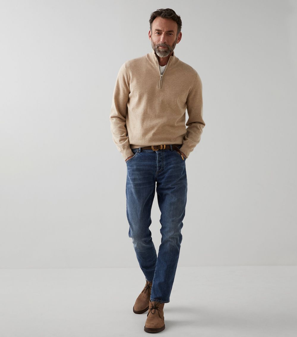 Brunello Cucinelli Brunello Cucinelli Cashmere Half-Zip Sweater