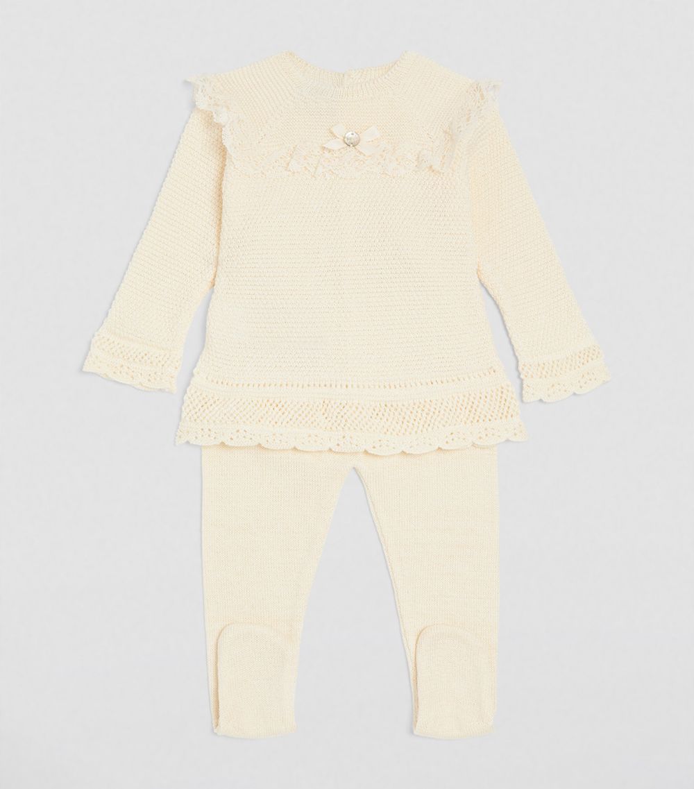 Paz Rodriguez Paz Rodriguez Knitted Top And Leggings Set (0-12 Months)