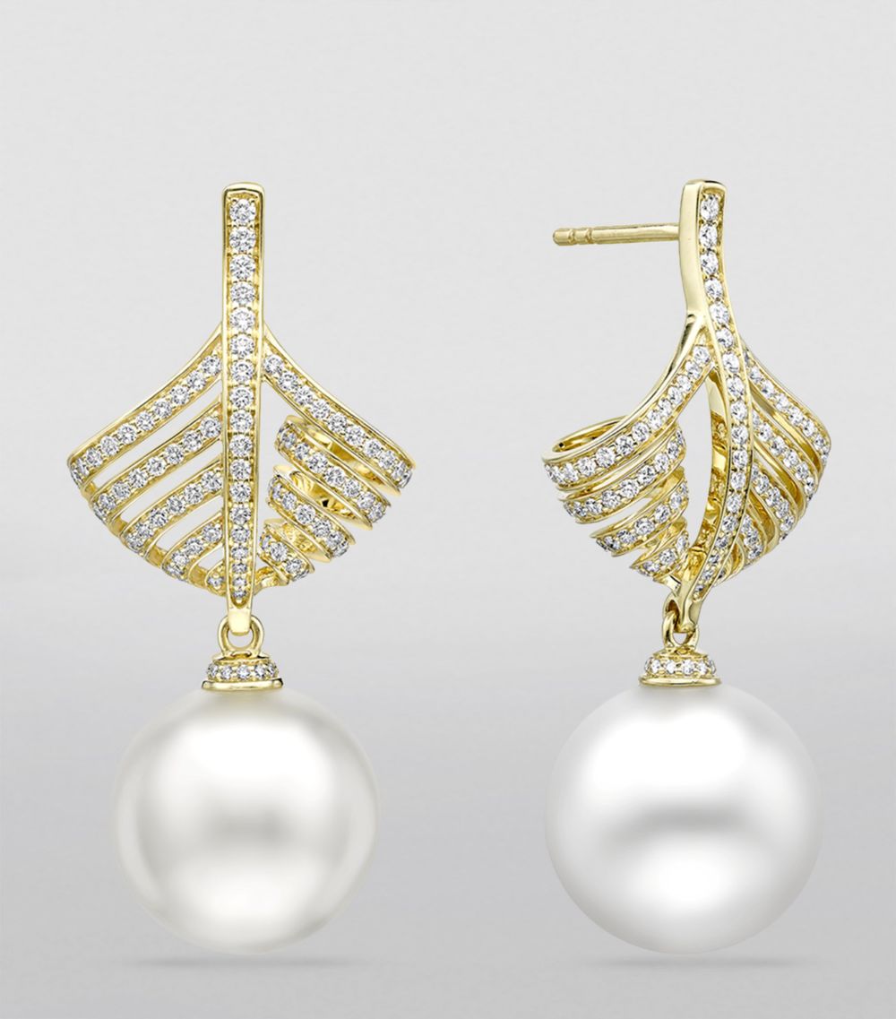 Boodles Boodles Yellow Gold, Diamond And Pearl A Family Journey Copenhagen Earrings
