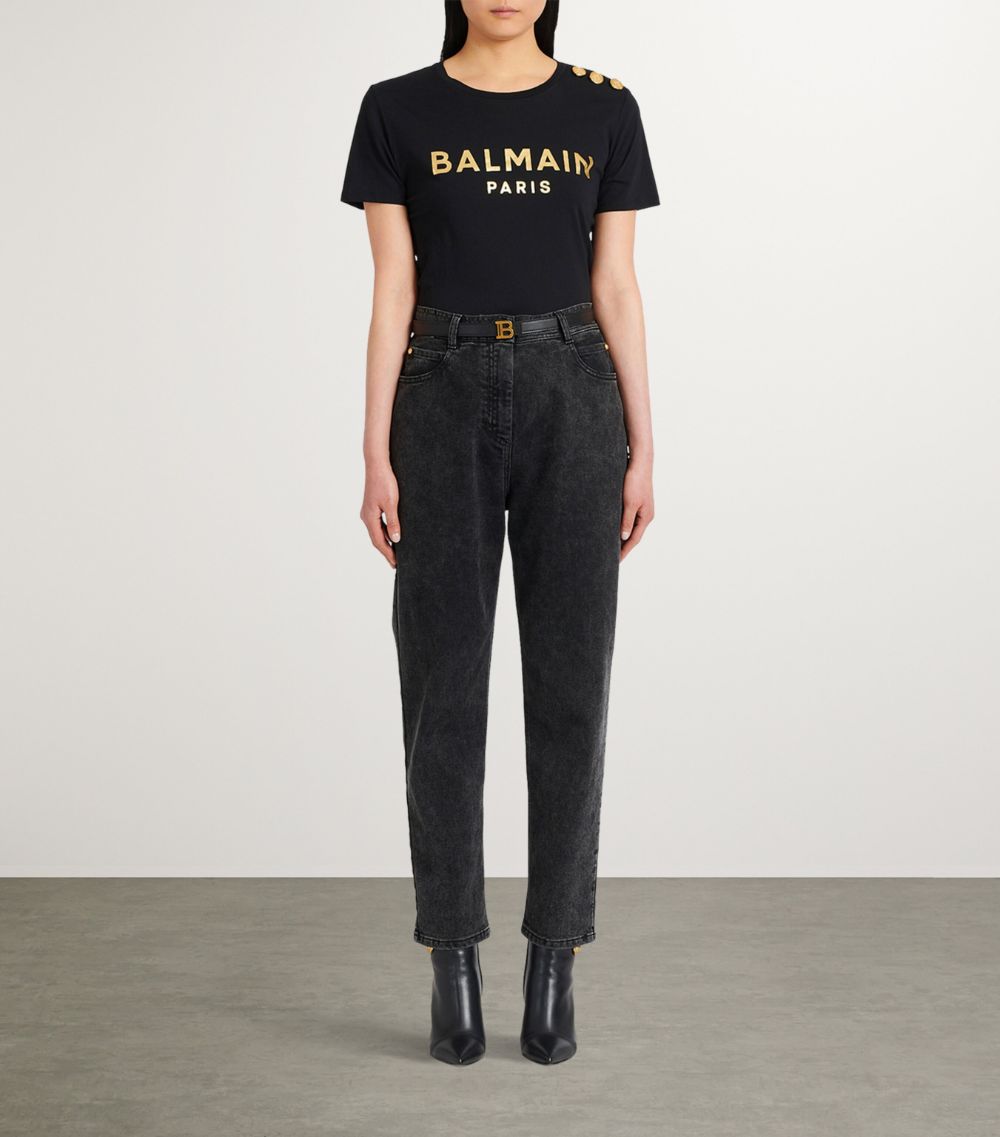 Balmain Balmain Leather B-Buckle Belt