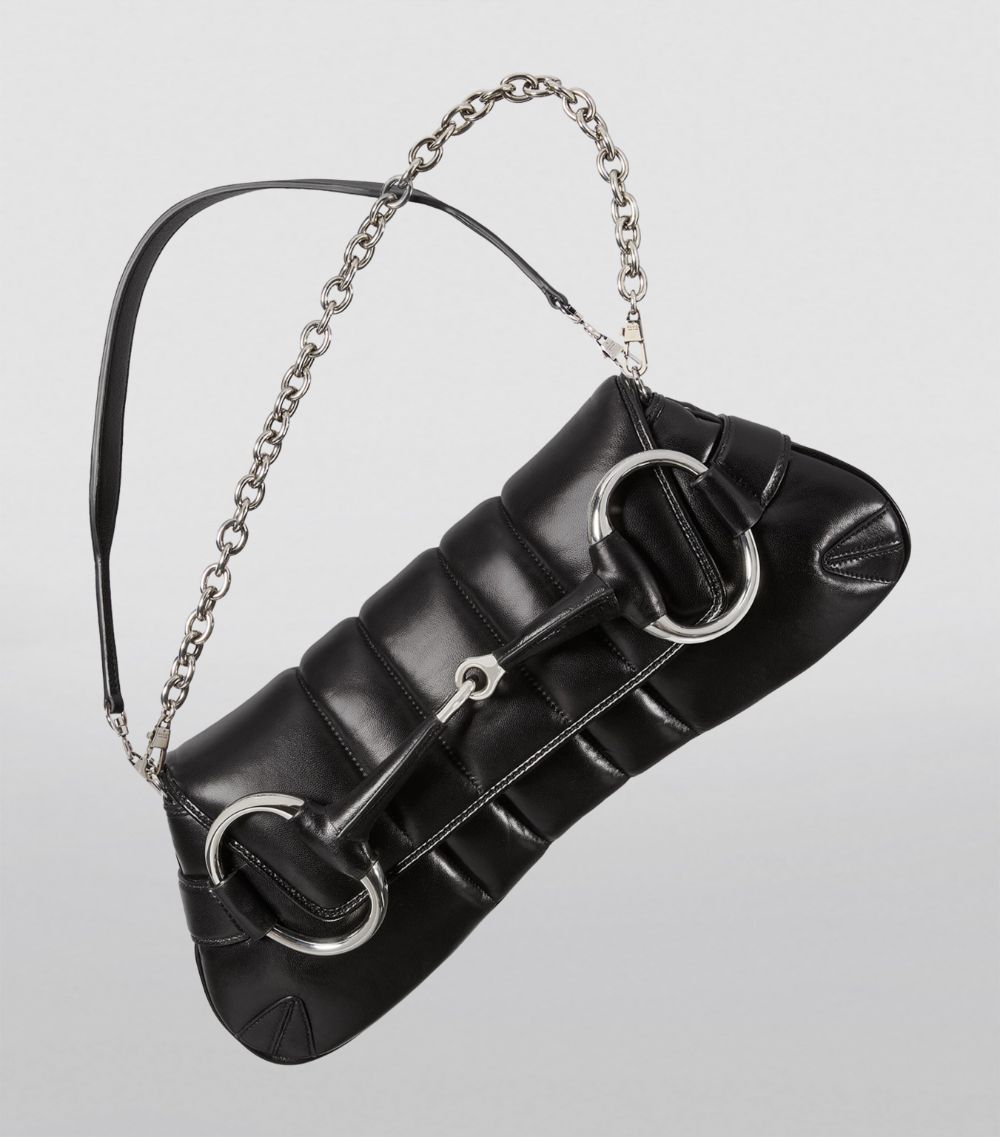 Gucci Gucci Medium Leather Horsebit Chain Shoulder Bag