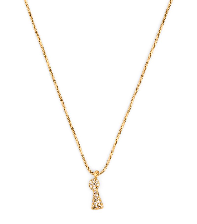  Nada Ghazal Yellow Gold And Diamond Doors Of Opportunity Mini Unlock Necklace