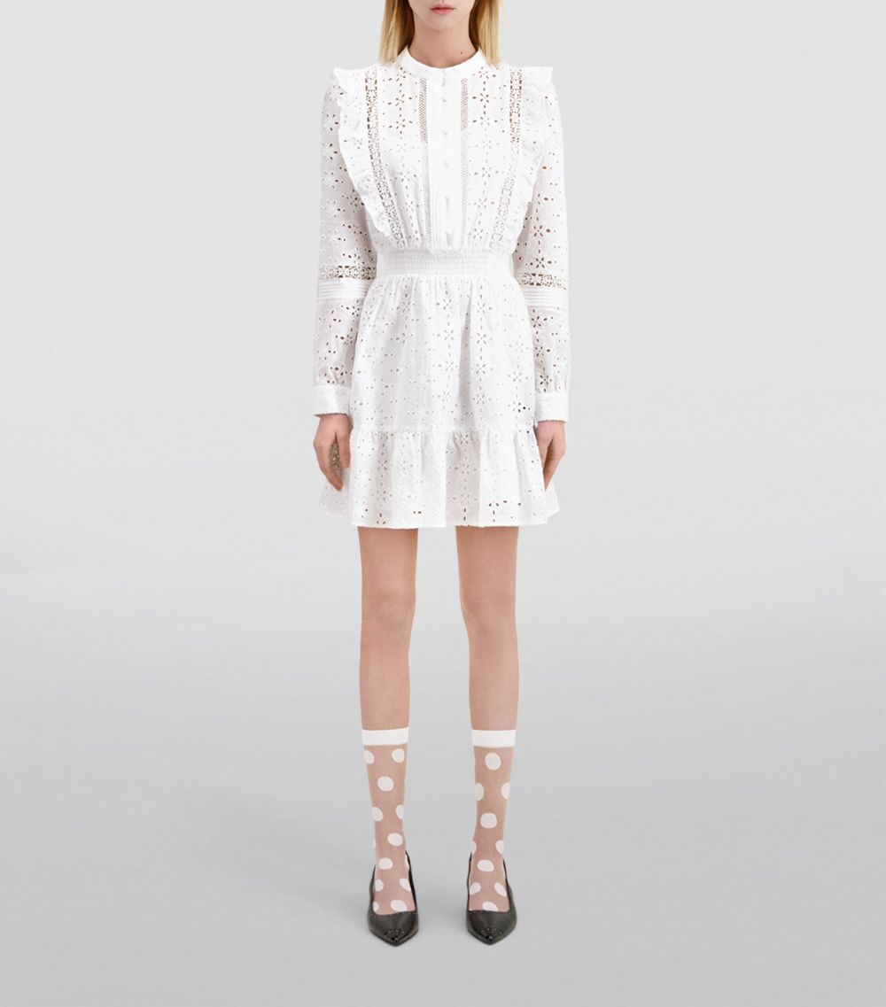 The Kooples The Kooples Broderie Anglaise Mini Dress