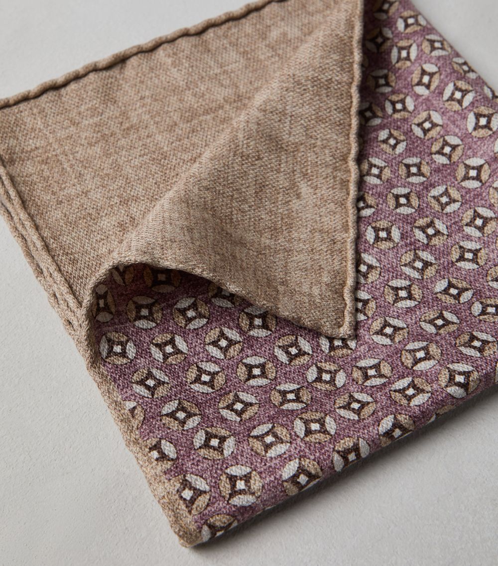 Brunello Cucinelli Brunello Cucinelli Silk Printed Pocket Square