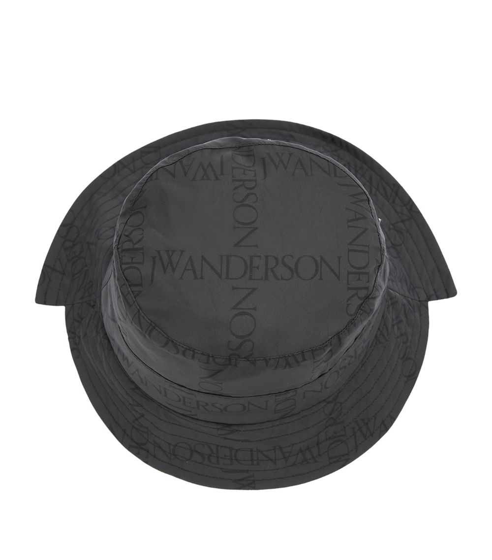 Jw Anderson Jw Anderson Asymmetric Logo Bucket Hat