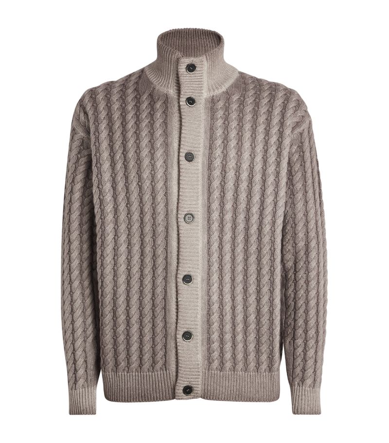 Barena Barena Wool-Blend Cable-Knit Cardigan