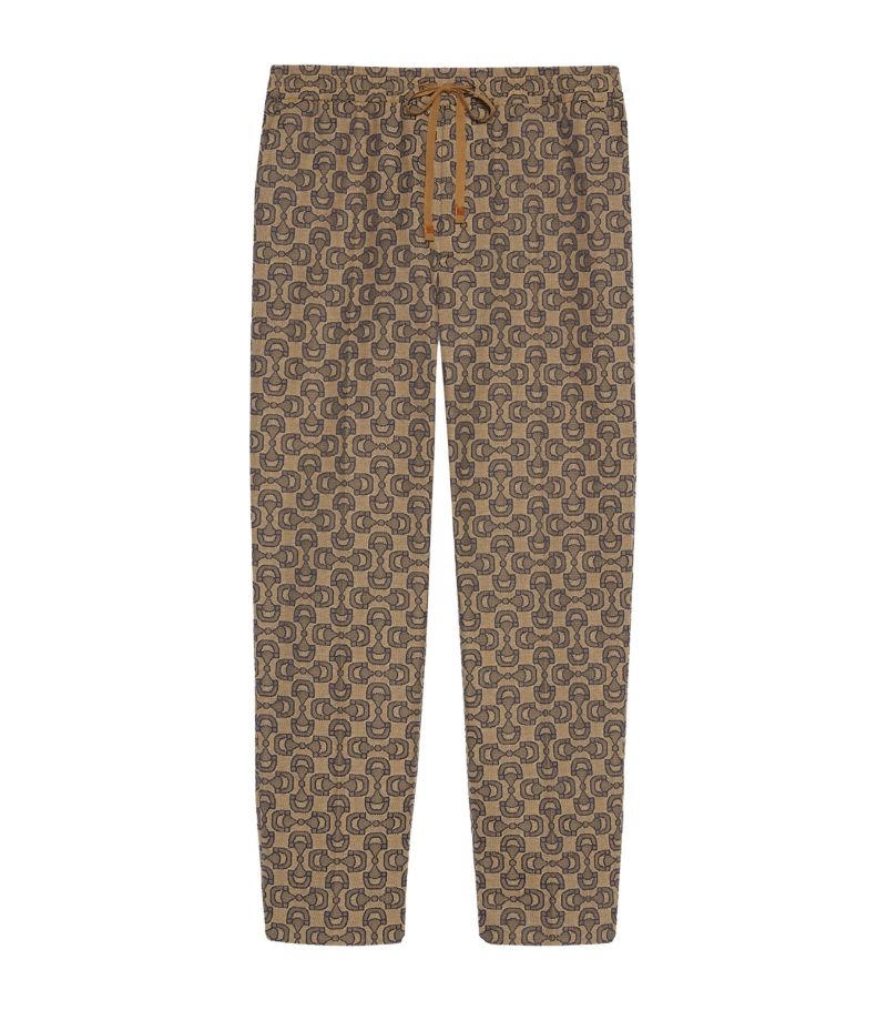 Gucci Gucci Horsebit Jacquard Trousers